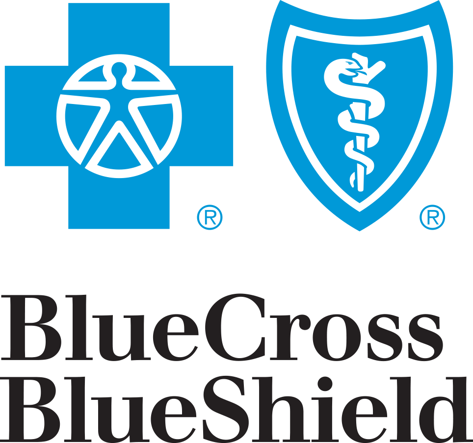 Blue Cross Blue Shield logo with seccion contacto.
